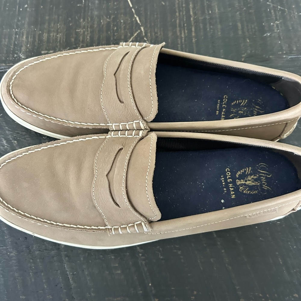 Cole Haan Men's Brown Slip-On Loafers